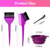 MOONMINI Hair Dye Color Brush and Bowl Set, Purple view 3