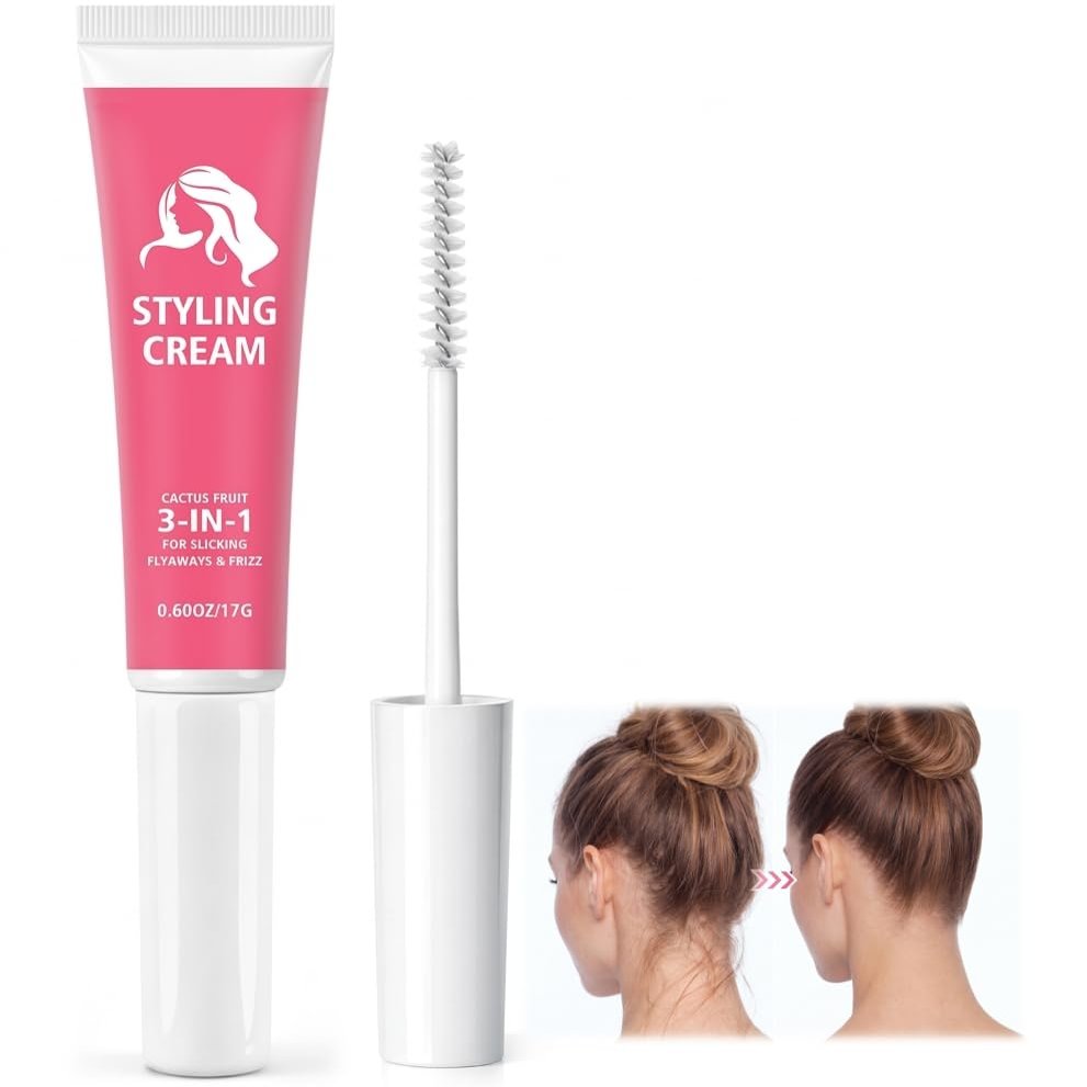 Lubynia Fly Away Stick for Hair, Hair Mascara for Flyaways, Wax Stick for Hair, Lightweight Anti Frizz Slick Back Hair Styling Wax Stick, Taming Wand Gel for Smoothing Women Girls, Mothers day Gifts