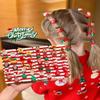 10Pcs/Set Cute Christmas Hair Scrunchies, Cute Christmas Ponytail Holders, Xmas Soft Elastic Hair Ties with Santa Snowman Reindeer, Ideal for Holiday Hairstyles (1pc, A) view 2