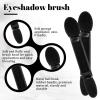50 Pcs Disposable Dual Sides Sponge Eyeshadow Applicator, Professional Double Head Eyeshadow Brush Eye Shadow Applicator Sticks Makeup Brushes with Organizer, Cosmetic Tools for Women (Black) view 3
