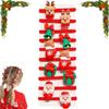 10Pcs/Set Cute Christmas Hair Scrunchies, Cute Christmas Ponytail Holders, Xmas Soft Elastic Hair Ties with Santa Snowman Reindeer, Ideal for Holiday Hairstyles (1pc, C) view 1