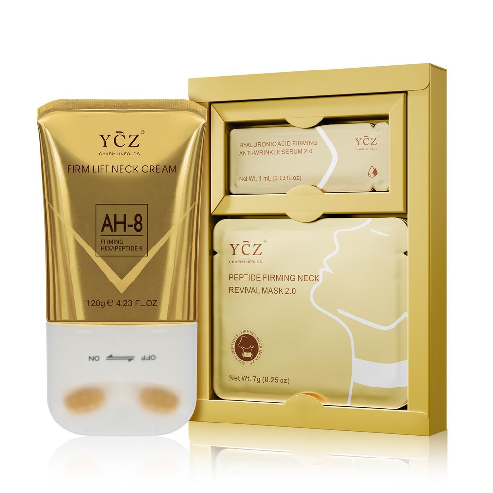 Ycz AH-8 Neck Cream and Lifting and Firming Neck Mask Set Nourish the Neck