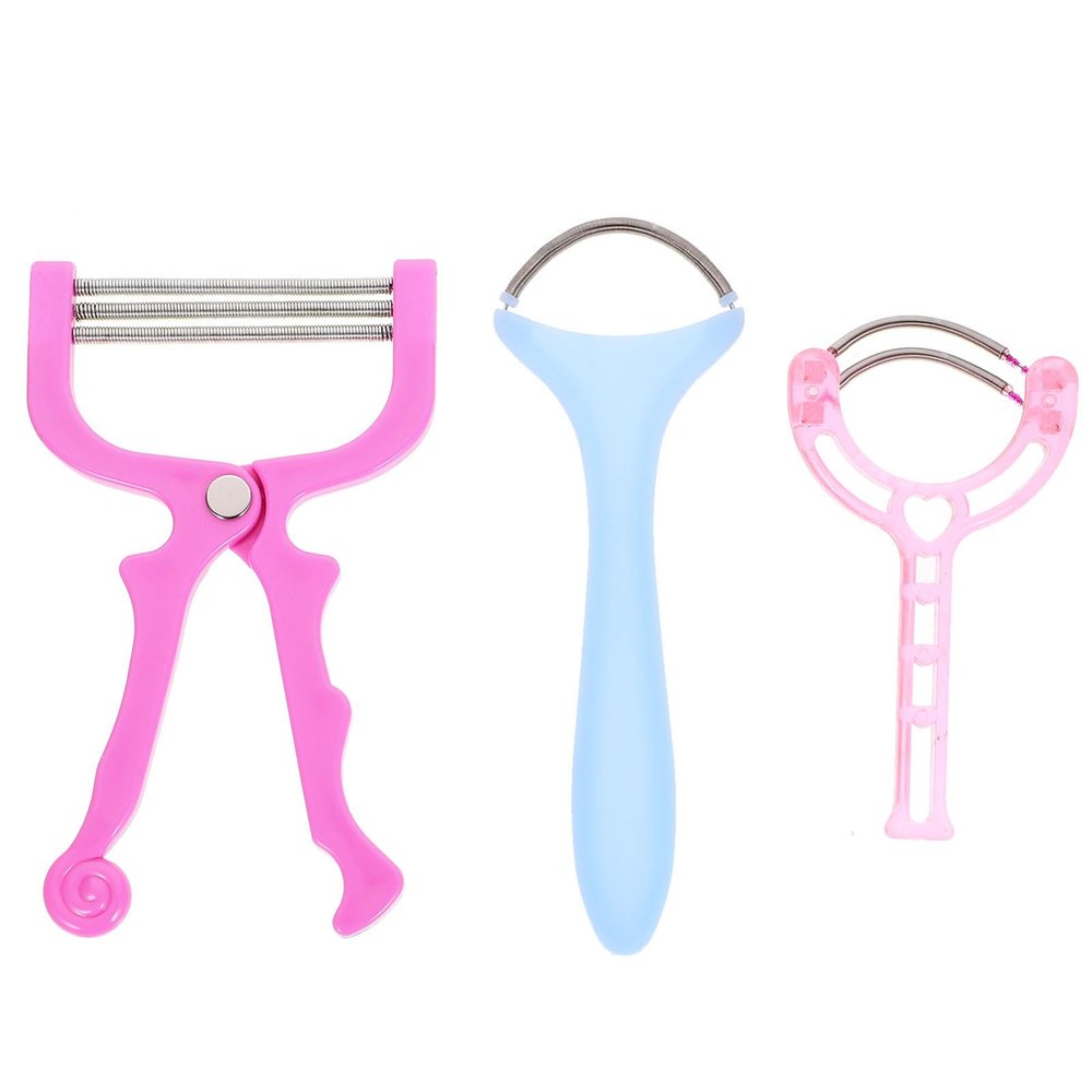 KITCHENKARATLY Spring Hair Remover Facial Threading Epilator for Women Chin Cheeks Upper Lip Hair Removal Tool