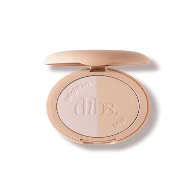 Dibs Beauty - LoveBeam Setting Powder  Talc-Free, Blurring & Brightening Face Powder, Long-Lasting Finish - Color: New Beginnings (Brightening Cool Lavender/Blurring Neutral Ivory) 0.32 oz / 9 g