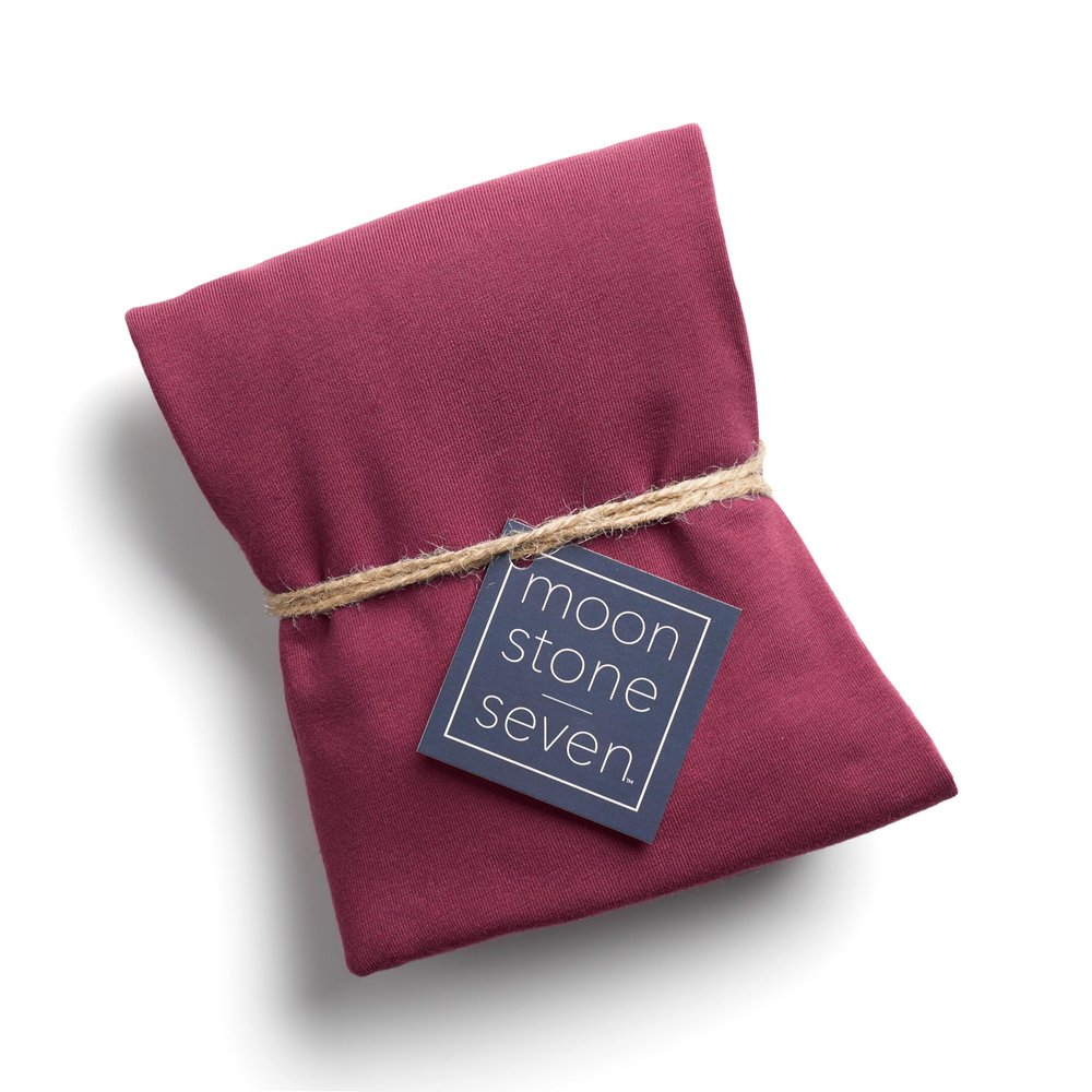 MoonstoneSeven Hair Plop - Curl Prep Wrap for Drying, Shaping & Frizz Control - Soft Cotton Lycra Hair Wrap for Wavy & Curly Hair - Reduces Frizz, Shortens Dry Time & Enhances Curl Definition - Maroon