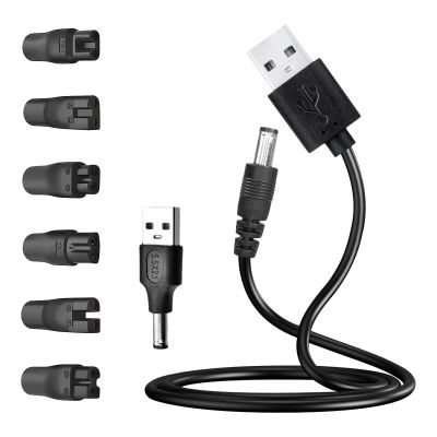 GALPADA 1 Set USB Charging Adapter And Power Cable - Replacement Charging Cable Kit For Electric Razors, Hairdressers, Purifiers And Oral Care Beauty Tools