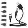 GALPADA 1 Set USB Charging Adapter And Power Cable - Replacement Charging Cable Kit For Electric Razors, Hairdressers, Purifiers And Oral Care Beauty Tools view 1