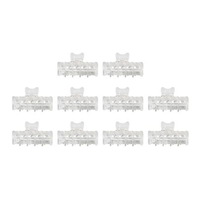 Hair Perm Insulation Clips, Salon Hair Clips for Perming and Coloring, 10PCS Heat ABS Hair Volume Clips with Non Slip Handle, Professional Hairstylist Tools for Women and