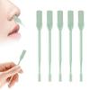 FXOICMI 2-in-1 Nasal Hair Cutter, Manual Nose Hair Trimmer for Men & Women, 360 Rotating Dual-Sided Nose Hair Remover with Soft Cleaning Brush, Portable Travel Cleaning Tool (Green, 5Pcs) view 1