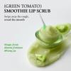 Lip Balm and Scrub Duo Stocking Stuffers Gifts, Long Lasting Korean Lip Care, Intense Hydrated Lip Set for Dry, Flaky and Chapped Lips, Exfoliate & Moisturize Green & Red Tomatoes view 2