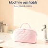 2026 New Travel Makeup Bag For Woman,180 Open Wide Open Lay-Flat Water-Resistant Cosmetic Case,Puffy Padded Organizer For Toiletries & Brushes Large Capacity With Compartments (Pink) view 3