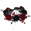 OhMill Flower Crowns Women Rose Headband Gothic Crown Flower Headpiece Elf Headpiece Elf Crown Goth Headbands Red Crowns view 2