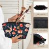 AGHESOTH Cosmetic Bag for Women Trendy Makeup Bags Organizer Travel Waterproof Toiletry Case Small Storage Zipper Pouch Trips Accessories Christmas Elements Pattern Themed Gifts Dailyuse view 4