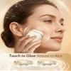 Facial Hair Removal for Women Face: Portable Painless Face Shaver with 2 Dual Blades - Rechargeable Hair Remover Device for Peach Fuzz Upper Lip Chin - Ideal for Travel/Makeup Prep view 2