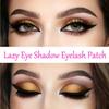 HGWUOKUA Lazy Eye Shadow Eyelash Patch, 4 Pcs Eyeshadow Eyelash Stickers with False Lashes Shadow & Eyeliner,3-in-1Waterproof Reusable Colorful Eye Makeup Stickers (Purple) view 3