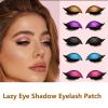 HGWUOKUA Lazy Eye Shadow Eyelash Patch, 4 Pcs Eyeshadow Eyelash Stickers with False Lashes Shadow & Eyeliner,3-in-1Waterproof Reusable Colorful Eye Makeup Stickers (Purple) view 4