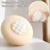 2-in-1 Super Soft Sunflower Suction Cup Bath Ball, New Upgraded Exfoliating Mesh Shower Loofah Pouf Shower Ball with Finger Rings, Body Scrubber Bath Sponge Cleaning Brush for Women, Men (Beige) view 2