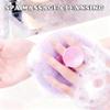 Super Soft Sunflower Suction Cup Bath Ball, Upgraded 2-in-1 Exfoliating Bath Sponge Cleaning Brush, Skin-Friendly Mesh Shower Sponge Pouf for Women Men Adults (Purple) view 4