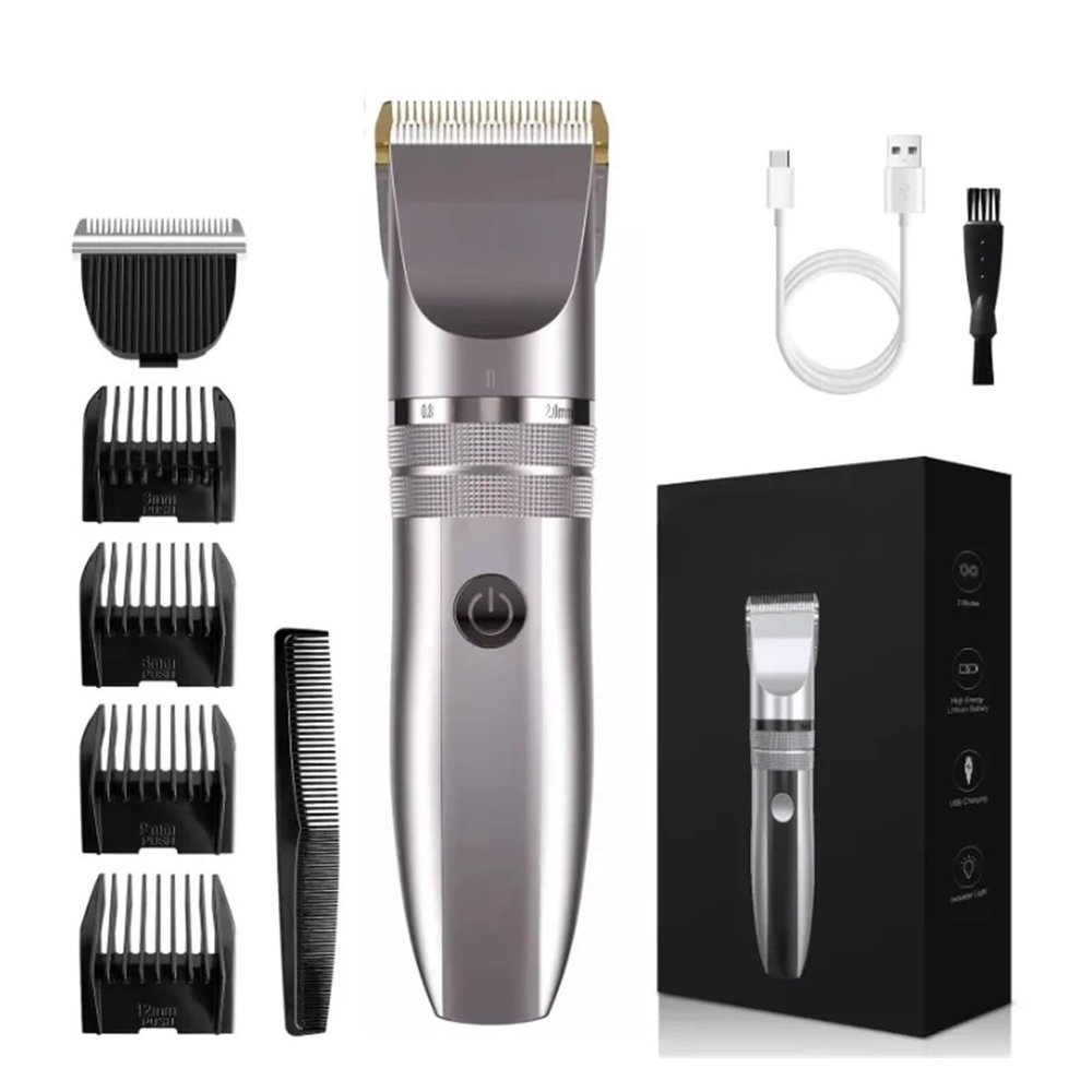Compatible With Sejoy Professional Cordless Hair Clippers for Men Rechargeable Barber Hair Cutting Machine with Beard Trimmer, Grooming Kit for Home & Salon Use(Silver)