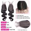 12A Body Wave Bundles with 2x6 Closure Human Hair 26 28 30+20 Inch Brazilian Virgin Body Wave Human Hair Weave 3 Bundles with 2x6 HD Lace Closure view 4