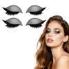 HGWUOKUA Lazy Eye Shadow Eyelash Patch, 10 Pcs Eyeshadow Eyelash Stickers with False Lashes Shadow & Eyeliner,3-in-1Waterproof Reusable Colorful Eye Makeup Stickers (Silver) view 2