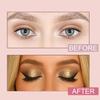 HGWUOKUA Lazy Eye Shadow Eyelash Patch, 8 Pcs Eyeshadow Eyelash Stickers with False Lashes Shadow & Eyeliner,3-in-1Waterproof Reusable Colorful Eye Makeup Stickers (Silver) view 2