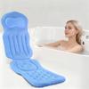 Full Body Bath Pillow for Tub, Bath Cushion with Headrest for Tub Neck and Back Support, 4D Mesh Spa Bathtub Pillows with Non-Slip Suction Cups, Machine Washable & Quick-Dry (Blue, 51"15") view 1