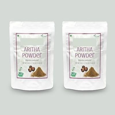 Natural Aritha Powder for Hair Pack of 2 each 200gm