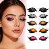 HGWUOKUA Lazy Eye Shadow Eyelash Patch, 8 Pcs Eyeshadow Eyelash Stickers with False Lashes Shadow & Eyeliner,3-in-1Waterproof Reusable Colorful Eye Makeup Stickers (Pink) view 4