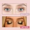 HGWUOKUA Lazy Eye Shadow Eyelash Patch, 10 Pcs Eyeshadow Eyelash Stickers with False Lashes Shadow & Eyeliner,3-in-1Waterproof Reusable Colorful Eye Makeup Stickers (Pink) view 2