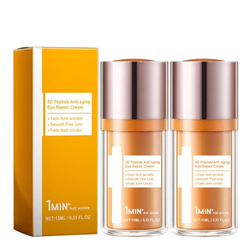 5D Peptide Anti-Wrinkle Eye Cream, Anti-Wrinkle Firming Eye Cream, Peptide Lifting ye Gel Suitable for everyone (2pcs)
