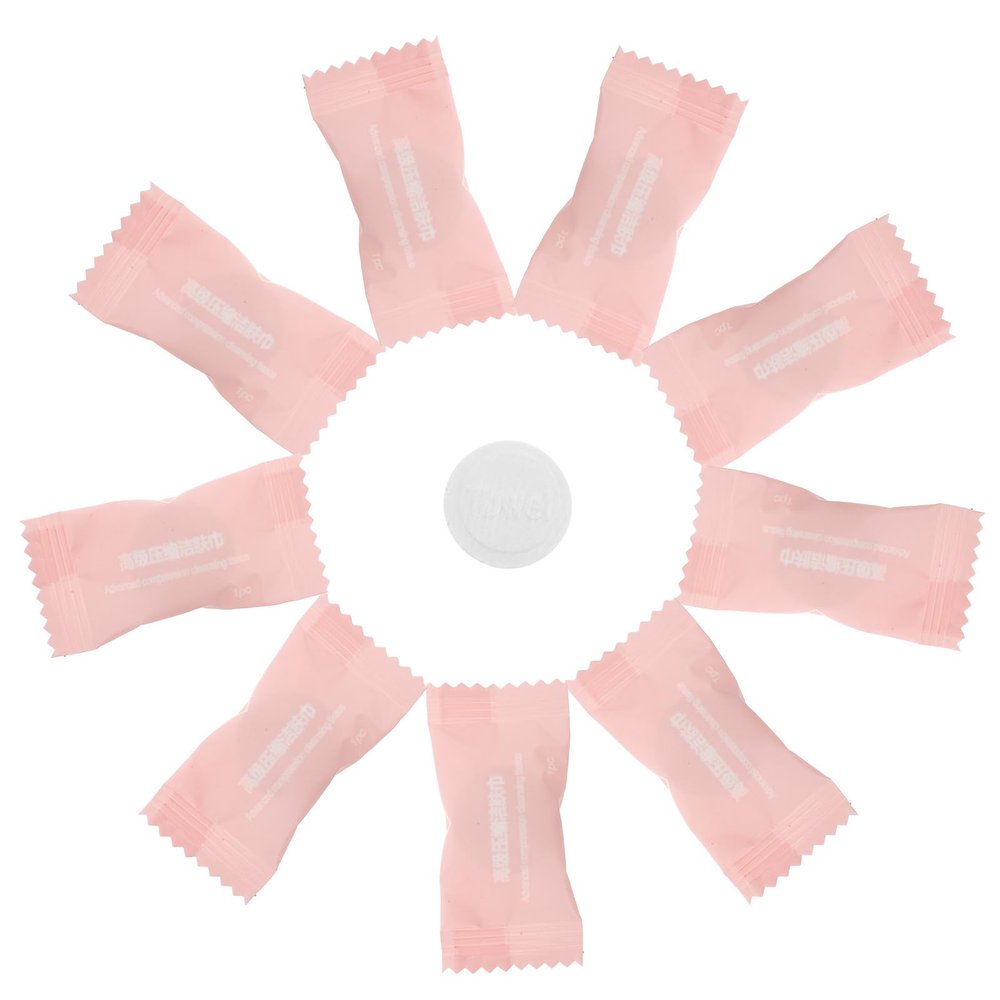 Beaupretty 50pcs Compressed Towels for Face Soft Disposable Coin Tissue Portable Compressed Washcloths for Travel Beauty Salon Outdoor Activities Efficient Water Absorption