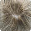 ApexToupees Toupee For Men European Human Hair Piece Men Hair Replacemnt System Fine Mono Mens Toupee Hair Prosthesis Protesis Capilar Hombre8X10 Medium Light Density 640# 6# LIGHT BROWN +40% GREY view 4