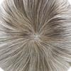 ApexToupees Toupee For Men European Human Hair Piece Men Hair Replacemnt System Fine Mono Mens Toupee Hair Prosthesis Protesis Capilar Hombre7X9 Medium Light Density #560 5# MEDIUM LIGHT BROWN+60%GREY view 4