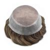ApexToupees Toupee For Men European Human Hair Piece Men Hair Replacemnt System Fine Mono Mens Toupee Hair Prosthesis Protesis Capilar Hombre7X9 Medium Light Density 430# 4# MEDIUM BROWN+30% GREY view 3