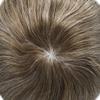 ApexToupees Toupee For Men European Human Hair Piece Men Hair Replacemnt System Fine Mono Mens Toupee Hair Prosthesis Protesis Capilar Hombre7X9 Medium Light Density 430# 4# MEDIUM BROWN+30% GREY view 4
