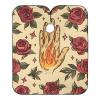 Qilmy Hand with Fire Tattoo Hair Cutting Cape for Men, Waterproof Barber Cape for Salon Haircut Styling Coloring Adjustable Neckline, Professional Beard Shaving Bib view 1