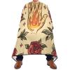 Qilmy Hand with Fire Tattoo Hair Cutting Cape for Men, Waterproof Barber Cape for Salon Haircut Styling Coloring Adjustable Neckline, Professional Beard Shaving Bib view 2