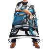 Qilmy Motorcycle Cow Woman Barber Cape for Men Women, Waterproof Hair Cutting Cape with Adjustable Neckline for Salon Haircut Styling Coloring view 2