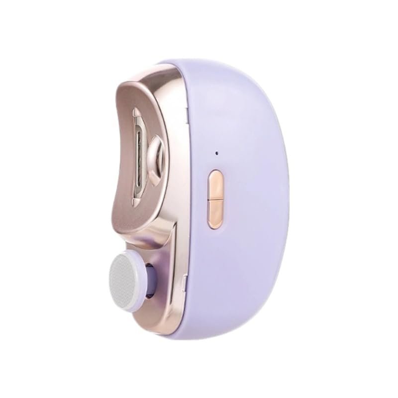 3 in 1 Electric Nail Clipper - Automatic Nail Trimmer with Polishing (Electric Nail File), 2 Adjustable Speeds Electric Toenail Clippers for Seniors, Safe for Fingers & Toes (Purple)
