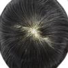 ApexToupees Toupee For Men European Human Hair Piece Men Hair Replacemnt System Fine Mono Mens Toupee Hair Prosthesis Protesis Capilar Hombre7X10 Medium Light Density 1B20# #1B Off Black+20% Gray view 4
