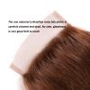 Brown Closure 4x4 Free Part #4 Color Straight Chocolate Brown Closure 100% Human Hair Extensions Pre-plucked Bleached Knots 18 Inch view 4