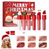 6 Colors Christmas Lip Gloss Set, 3 in 1 Lip Gloss Set Matte Satin Gloss, Waterproof Long Lasting Hydrating Lip Gloss for Women, Lipstick Gift Set for Xmas Stocking Stuffers Makeup Kit (1PCS) view 1