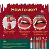 6 Colors Christmas Lip Gloss Set, 3 in 1 Lip Gloss Set Matte Satin Gloss, Waterproof Long Lasting Hydrating Lip Gloss for Women, Lipstick Gift Set for Xmas Stocking Stuffers Makeup Kit (1PCS) view 3