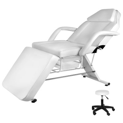 1000LBS Lash Esthetician Bed with Drafting Chair,Tattoo Chair for Clients,Adjustable Facial Bed for Multi-use Massage Table Spa Beds with Storage, for Beauty Barber Massage Equipment