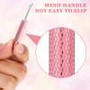 2 Pcs Piercing Ball Grabber Tool, Piercing Changing Tools 4 Claw Diamond Tweezers Stainless Steel Jeweler Pick Up Tool for Ear Nose Lip Tools Electronic Components Tiny Objects Ic Chips (Silver+Pink) view 3
