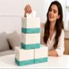 Face Towel, extra-large facial wipes, Disposable Face Towelette,suitable for sensitive skin, super soft makeup removal dry wipes pad. view 1