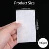 100PCS Perm Papers End Perm for Hair Wrapping Paper Disposable Curling Paper End Papers for Hair Rollers Curls Home Salon Shop Hot Cold Hairs Curling Styling White 4.5 X 2.5 Inch view 2