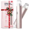 Bikini Trimmer for Women,2 in 1 Electric Razor for Women,Dual Heads Electric Shaver Pubic Hair Trimmer,Hair Remover,IPX7 Waterproof,Smooth Ceramic Blade for Pubic Hair Body Leg Face (Nude Pink) view 1