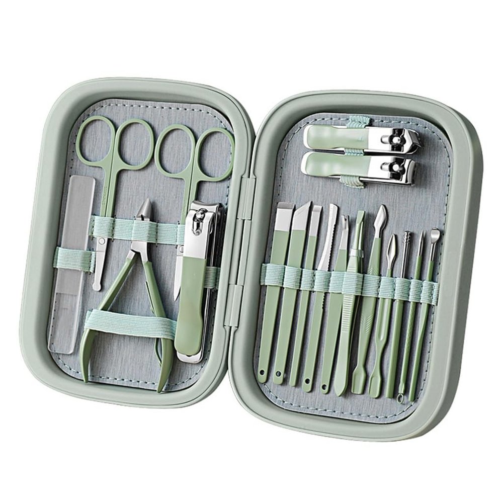 WERTGHJ Nail Clippers Set Stainless Steel Manicure Pedicure Professional Toolkit Beauty Full